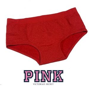Victoria’s Secret - Red Textured Women's Briefs - Underwear- Panties P010‎ XS
